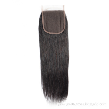 Top Swiss Lace 4x4 Closure Human Hair Unprocessed Brazilian Virgin Remy Hair 4x4 5x5 6x6 7x7 13x4 13x6 2x6 360 Front Closure